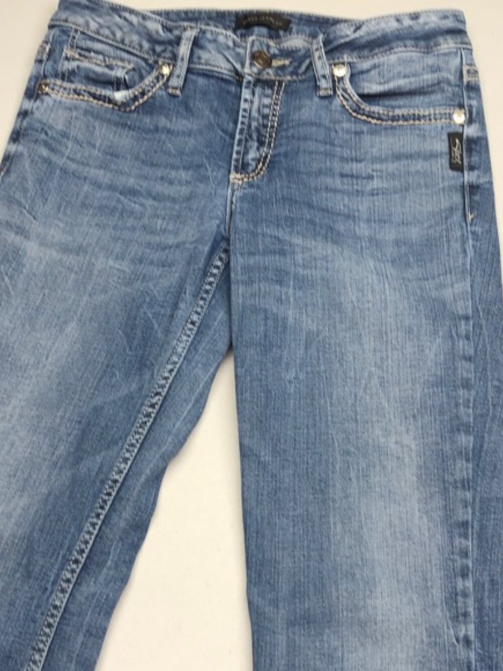 SILVER SUKI SLIM BOOT JEANS 28x33 ⭐️ - Picture 4 of 13